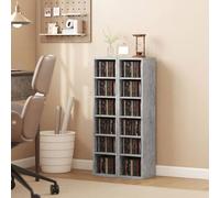 EONLION Set of 2 CD Storage Units DVD Shelf in Grey | Size: 100 cm EONLION Grey 100 cm