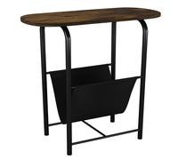 EONLION Slim Oval Side Table - Magazine Holder Rack for Coffee Snacks in Brown EONLION Brown