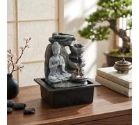 EONLION Tabletop Water Fountain Buddha Statue in Black | Size: 100 cm EONLION Black 100 cm