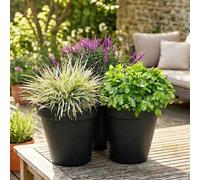 EONLION Triple Pocket Flower Pot Planter in Grey | Size: 100g EONLION Grey 100g