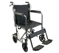 EONLION Ultra Lightweight Folding Wheelchair 10kg Travel Transit with Brake in Black EONLION Black