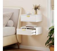 EONLION White Floating Nightstands Set of 2 | Size: 100 cm EONLION White 100 cm