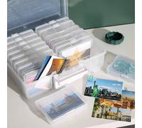 EONLION XL Jumbo Photo Storage Box 1600 4x6 Picture Album Organizer in Clear | Size: 500mm EONLION Clear 500mm