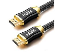 Eono 4K HDMI Cable 1m, HDMI Cable 4K@60Hz 18 Gbps Male-to-Male Compatible with Fire TV, Video 4K 2160p, 1080p, PC, Monitor, Laptop, PS5