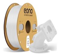 Eono PP Filament 1.75mm 3D Printer Filament,Semi-Flexible Ultra Tough Filament Polypropylene,White,2.2lb (1kg)