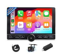 Eonon 10.1 inch Android 13 Car Stereo Double Din 8+128GB 4G LTE GPS Sat Nav CarPlay Android Auto Screen Mirroring Bluetooth DSP USB split opitical output screen Backup Camera Headunit + USB DAB Dongle