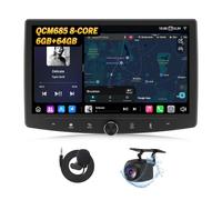 Eonon 10.1 inch Android 14 Car Radio Stereo Double Din GPS 4G LTE CarPlay Android Auto Split screen Bluetooth DSP USB Support OBDII DAB+ Rearview Camera Car Radio UX7SK-PLUS