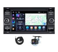 Eonon 7 inch Android 13 2G+32G Car Stereo Radio for Ford Fiesta Focus Kuga Transit Connect Mondeo Smax GPS Wireless Carplay Android Auto Touch Screen Bluetooth FM RDS Reversing Camera FDX6