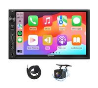 Eonon 7 Inch Android 14 Universal Double Din Car Stereo 3+32GB GPS Sat Nav CarPlay Radio Android Auto Screen Mirroring Bluetooth TouchScreen WiFi DSP AM/FM RDS USB fast charging Headunit UX7