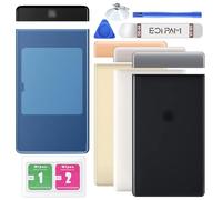 Eonpam Back Cover Glass for Google Pixel 6 Pro Rear Glass Replacement + Repair Kit Rear Housing (Stormy Black)