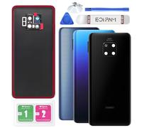 Eonpam Back Cover Glass for Huawei Mate20 Pro Rear Glass Replacement with Camera Lens + Repair Kit Genuine Rear Housing（Black）
