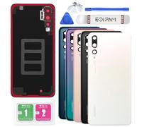 Eonpam Back Cover Glass for Huawei P20 Pro Rear Glass Replacement with Camera Lens + Repair Kit Genuine Rear Housing (White)