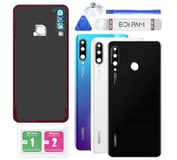 Eonpam Back Cover Glass for Huawei P30 Lite Rear Glass Replacement with Camera Lens + Repair Kit Genuine Rear Housing (Midnight Black)