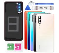Eonpam Back Cover Glass for Huawei P30 Rear Glass Replacement with Camera Lens + Repair Kit Genuine Rear Housing (Pearlescent)
