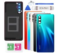 Eonpam Back Cover Glass for Huawei P30 Rear Glass Replacement with Camera Lens + Repair Kit Genuine Rear Housing (Aurora)