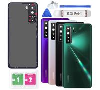 Eonpam Back Cover Glass for Huawei P40 Lite Rear Glass Replacement with Camera Lens + Repair Kit Genuine Rear Housing（Green）