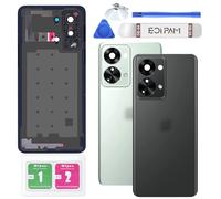 Eonpam Back Cover Glass for OnePlus Nord 2T Rear Glass Replacement with Camera Glass + Repair Kit Genuine Rear Housing (Gray Shadow)
