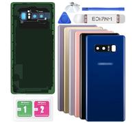 Eonpam Back Cover Glass for Samsung Galaxy Note 8 N950 Rear Glass Replacement with Camera Lens + Repair Kit Genuine Rear Housing (Blue)