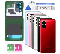 Eonpam Back Cover Glass for Samsung Galaxy S20+ Plus G985, G986 Rear Glass Replacement with Camera Lens + Repair Kit Genuine Rear Housing (Aura Red)