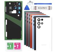 Eonpam Back Cover Glass for Samsung Galaxy S22 Ultra 5G S908 White