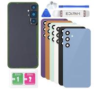 Eonpam Back Cover Glass for Samsung Galaxy S23 FE S711 Rear Glass Replacement with Camera Lens + Repair Kit Genuine Rear Housing (Blue)