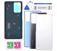 Eonpam Back Cover Glass for Xiaomi 11T / Xiaomi 11T Pro Rear Glass Replacement with Repair Kit Genuine Rear Housing (Moonlight White)