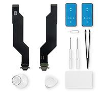 Eonpam Charging Port Replacement for OnePlus 7T Charger Port Microphone Headphone Jack with Repair Kit