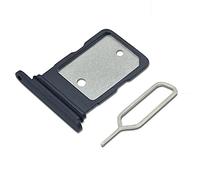 Eonpam Dual SIM Slot for Google pixel 4A 5G SIM Card Tray Holder Replacement + Sim Pin(Black)