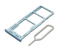 Eonpam Dual SIM Slot for Samsung Galaxy M23 5G SM-M23 SIM Card Tray Holder Replacement + Sim Pin (Blue)