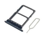 Eonpam Original DUAL SIM Card Slot Tray Holder Replacement for (Huawei Mate 20) Incl SIM Pin (Black)