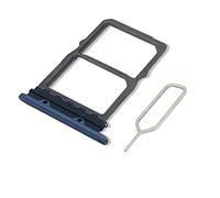 Eonpam Original DUAL SIM Card Slot Tray Holder Replacement for (Huawei Mate 20) Incl SIM Pin (Blue)