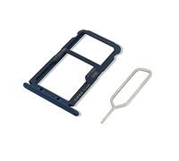 Eonpam Original DUAL SIM Card Slot Tray Holder Replacement for (Huawei Mate 20 Lite) Incl SIM Pin (Blue)