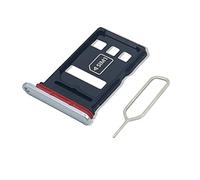 Eonpam Original DUAL SIM Card Slot Tray Holder Replacement for (Huawei P40) Incl SIM Pin (Silver)