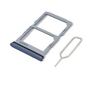 Eonpam Original DUAL SIM Card Slot Tray Holder Replacement for (Huawei P40 Lite 5G) Incl SIM Pin (Silver)