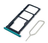 Eonpam Original DUAL SIM Card Slot Tray Holder Replacement for (Huawei P40 Lite E / Y7P) Incl SIM Pin (Aurora Blue)