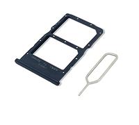 Eonpam Original DUAL SIM Card Slot Tray Holder Replacement for (Huawei P40 Lite) Incl SIM Pin (Black)