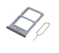 Eonpam Original DUAL SIM Card Slot Tray Holder Replacement for (Huawei P40 Lite) Incl SIM Pin (Light Pink/Blue)