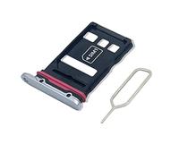 Eonpam Original DUAL SIM Card Slot Tray Holder Replacement for (Huawei P40 Pro) Incl SIM Pin (Silver)