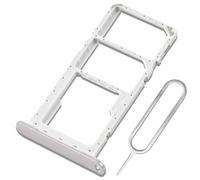 Eonpam Original DUAL SIM Card Slot Tray Holder Replacement for Samsung Galaxy A14 Incl Sim Pin (White)