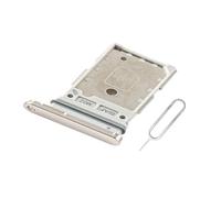 Eonpam Original DUAL SIM Card Slot Tray Holder Replacement for Samsung Galaxy S23/S23+ Plus Incl Sim Pin (Gold)