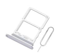 Eonpam Original DUAL SIM Card Slot Tray Holder Replacement for Samsung Galaxy Z Flip6 Incl Sim Pin (Silver)