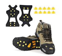 EONPOW Snow grips over Shoes/Boot 10 Studs Ice Traction Universal Slip on Stretch Fit Snow and Ice, Snow Cleats Crampons Ice Spikes Snow Grips for Winter M(Women(5-8)/Men(5-7)/EU:36-41)