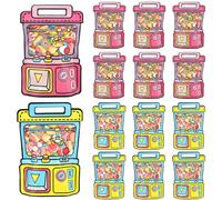 EONSUI 30PCS Plastic Claw Machine Shaped Goodies Bags with Handles for Kids Birthday, Back to School Supplies, Baby Shower, Party, Wedding, Reusable Bulk Gift Wrapper for Candy, Snacks, Chocolate