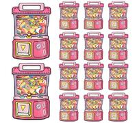 EONSUI 30PCS Plastic Claw Machine Shaped Goodies Bags with Handles for Kids Birthday, Back to School Supplies, Baby Shower, Party, Wedding, Reusable Bulk Gift Wrapper for Candy, Snacks, Chocolate
