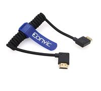Eonvic 2.1 HDMI Coiled Cable 8K HDMI Extender Braided Coiled Cable for Atomos Ninja V, Sony a7siii, Portkeys BM5 Monitor