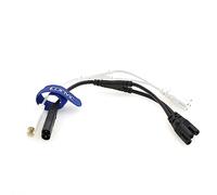 Eonvic 2 Pack IEC320 C8 Male to 2X C7 Female Y Splitter AC Power Cord 125V 10A 1 in 2 Out AC Converter Polarized Power Cable for LED TV Monitor 30CM