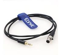 Eonvic 3.5mm 1/8" TRS Male Plug to 3 pin Mini-XLR Female Pro Lapel Mic Audio Cable