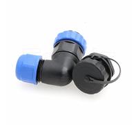 Eonvic 5A 250V SD20 Right Angle 10 Pin Aviation Plug IP68 Waterproof Soldering Round Plug Panel Wire Plug Panel Mount