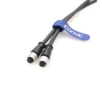 Eonvic 720073 M12 8 Pin Boat Ethernet Cable AC EC Female to Female Replace for Humminbird, 8pin A Code Net Cord for Helix, APEX, SOLIX and Onix
