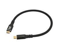 Eonvic 80Gbps USB 4 Cable, 240W PD 3.1 Charging Dual 8K Braided Up to 120Gbps Bandwidth Data Cable for Thunderbolt 4/3 SSD MacBook M4 Pro iPhone17/16 8K/4K Displays 0.98FT